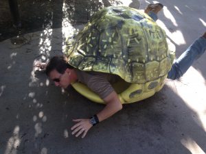 George as a turtle